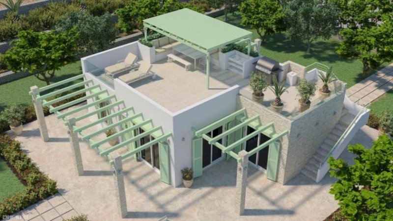 Makry Gialos Kreta, Makry Gialos: Neubau-Projekt ohne Grundstück zu verkaufen! Freistehender Bungalow mit Pooloption Haus kaufen